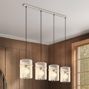 Globo Lampa wisząca Gorley, możliwość ściemniania, biały / opal, salon / jadalnia, szkło