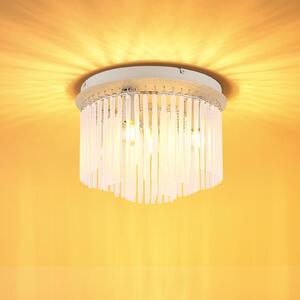 Globo Lampa sufitowa Gorley, możliwość ściemniania, biały / opal, salon / jadalnia, szkło