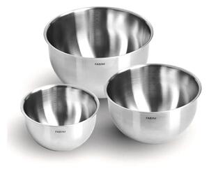 Misy ze stali nierdzewnej w kolorze srebra zestaw 3 szt. ø 24 cm Lucca 3.0 – FABINI