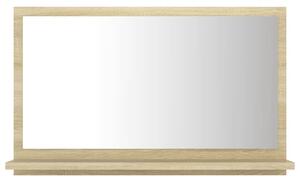 Lustro łazienkowe, dąb sonoma, 60x10,5x37 cm, płyta wiórowa
