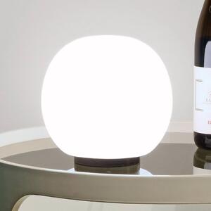 Casablanca Lampa stołowa Acai, biały / opal, salon / jadalnia, szkło