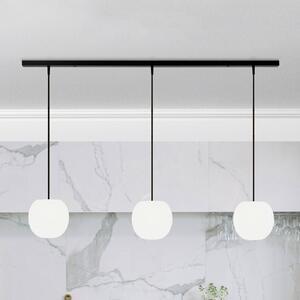 Casablanca Lampa wisząca Acai, możliwość ściemniania, biały / opal, salon / jadalnia, szkło