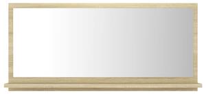 Lustro łazienkowe, dąb sonoma, 80x10,5x37 cm, płyta wiórowa