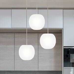 Casablanca Lampa wisząca Acai, możliwość ściemniania, biały / opal, salon / jadalnia, szkło