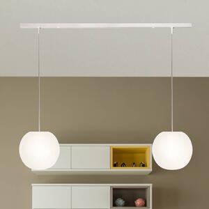 Casablanca Lampa wisząca Acai, możliwość ściemniania, biały / opal, salon / jadalnia, szkło