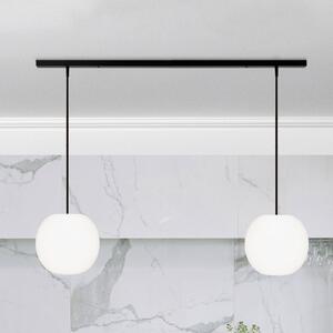 Casablanca Lampa wisząca Acai, możliwość ściemniania, biały / opal, salon / jadalnia, szkło