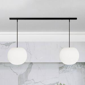 Casablanca Lampa wisząca Acai, możliwość ściemniania, biały / opal, salon / jadalnia, szkło