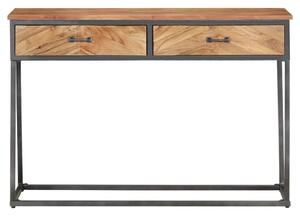 Stolik konsola, 110 x 35 x 75 cm, lite drewno akacjowe