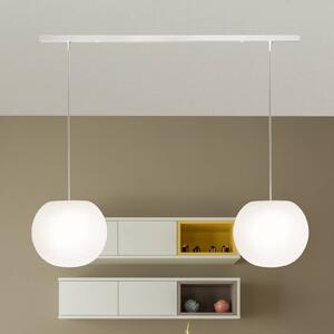 Casablanca Lampa wisząca Acai, możliwość ściemniania, biały / opal, salon / jadalnia, szkło