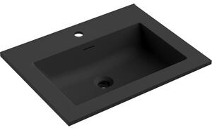 Mexen Otis umywalka wpuszczana w blat 61 x 46,5 cm, czarna mat - 25186071
