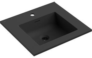 Mexen Otis umywalka wpuszczana w blat 51 x 46,5 cm, czarna mat - 25185071