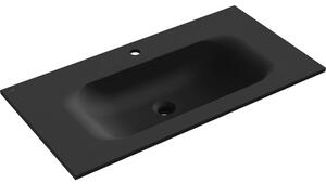 Mexen Vela umywalka wpuszczana w blat 91 x 46,5 cm, czarny mat - 25239071