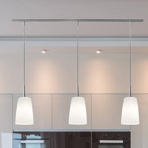 Casablanca Lampa wisząca Mesa, możliwość ściemniania, biały / opal, salon / jadalnia, szkło