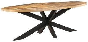 Stół jadalniany, 240x100x75 cm, surowe drewno mango
