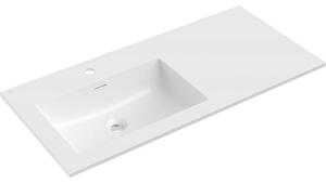 Mexen Otis umywalka wpuszczana w blat lewa 101 x 46,5 cm, biała połysk - 25181000L