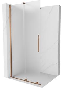 Mexen Velar ścianka prysznicowa rozsuwana Walk-in 120 x 200 cm, szron 8 mm, różowe złoto - 871-120-000-33-60