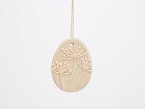 Wiszące porcelanowe jajko FLORIS - różne kolory Kolor: Pomarańczowy