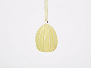Wiszące porcelanowe jajko PASTELLA - różne kolory Kolor: Żółty