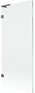 Mexen Lunar L parawan nawannowy 1-skrzydłowy 80 x 150 cm, transparent, gun gray szczotkowany - 897L-080-000-66-00