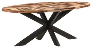 Stół jadalniany, owal, 200x100x75cm cm, akacja w stylu sheesham