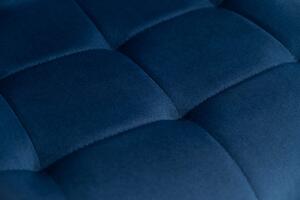 MebleMWM Krzesło do jadalni DC-7020 niebieskie welur