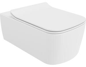 Mexen York miska wc Rimless z deską wolnoopadającą slim, duroplast, biała połysk - 30114000