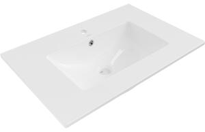 Mexen Atena umywalka wpuszczana w blat 71 x 46 cm, biała - 25017000