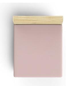 Różowe bawełniane prześcieradło z gumką 140x200 cm – Mijolnir