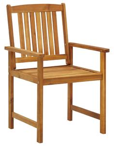 Krzesła ogrodowe, 6 szt., lite drewno akacjowe