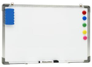 Magnetyczna tablica suchościeralna, biała, 50x35 cm, stalowa