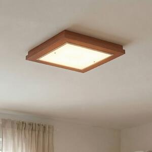 Lampa sufitowa Tally Argon, terracotta, przedpokój, drewno