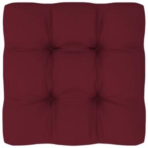 Poduszka na sofę z palet, winna czerwień, 70x70x10 cm