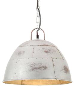 Industrialna lampa wisząca, 25 W, srebrna, okrągła, 31 cm, E27