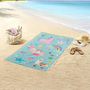 Good Morning Ręcznik plażowy MOODY, 75x150 cm, morski niebieski