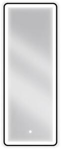 Mexen Coro lustro łazienkowe podświetlane 45 x 120 cm, LED 6000K, antypara, rama czarna - 9817-045-120-611-70