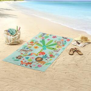 Good Morning Ręcznik plażowy HAPPY, 75x150 cm, kolorowy