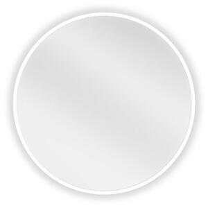 Mexen Loft lustro łazienkowe okragłe 50 cm, rama biała - 9850-050-050-000-20