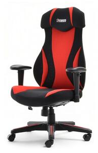 Sportowy fotel dla gracza ipower czarno-czerwony