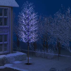 Drzewko świecące na niebiesko, 2000 LED, kwiat wiśni, 500 cm