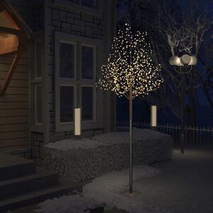 Drzewko z lampkami, 600 LED, ciepły biały, kwiat wiśni, 300 cm