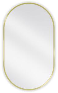 Mexen Loft lustro łazienkowe owalne 85 x 50 cm, rama złota - 9851-085-050-000-50