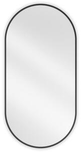 Mexen Loft lustro łazienkowe owalne 100 x 50 cm, rama czarna - 9851-100-050-000-70