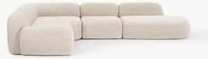 Narożna sofa modułowa XL Bouclé z szezlongiem Wolke