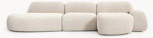 Narożna sofa modułowa Bouclé z szezlongiem Wolke (4-osobowa)