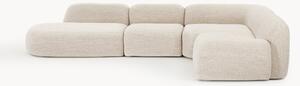 Narożna sofa modułowa XL Bouclé z szezlongiem Wolke