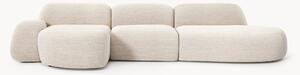 Narożna sofa modułowa Bouclé z szezlongiem Wolke (4-osobowa)