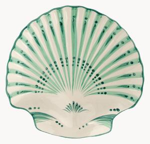 Ręcznie malowany półmisek Shell Verde