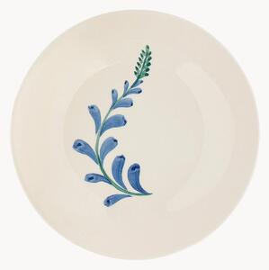 Ręcznie malowany talerz śniadaniowy Indigo Flora