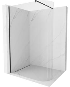 Mexen Kioto-R ścianka prysznicowa zaokrąglona Walk-in 90 x 200 cm, transparent 8 mm, czarna - 800-090-101-70-06