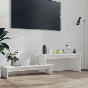 Szafka pod TV, biała, 180x30x43 cm, materiał drewnopochodny